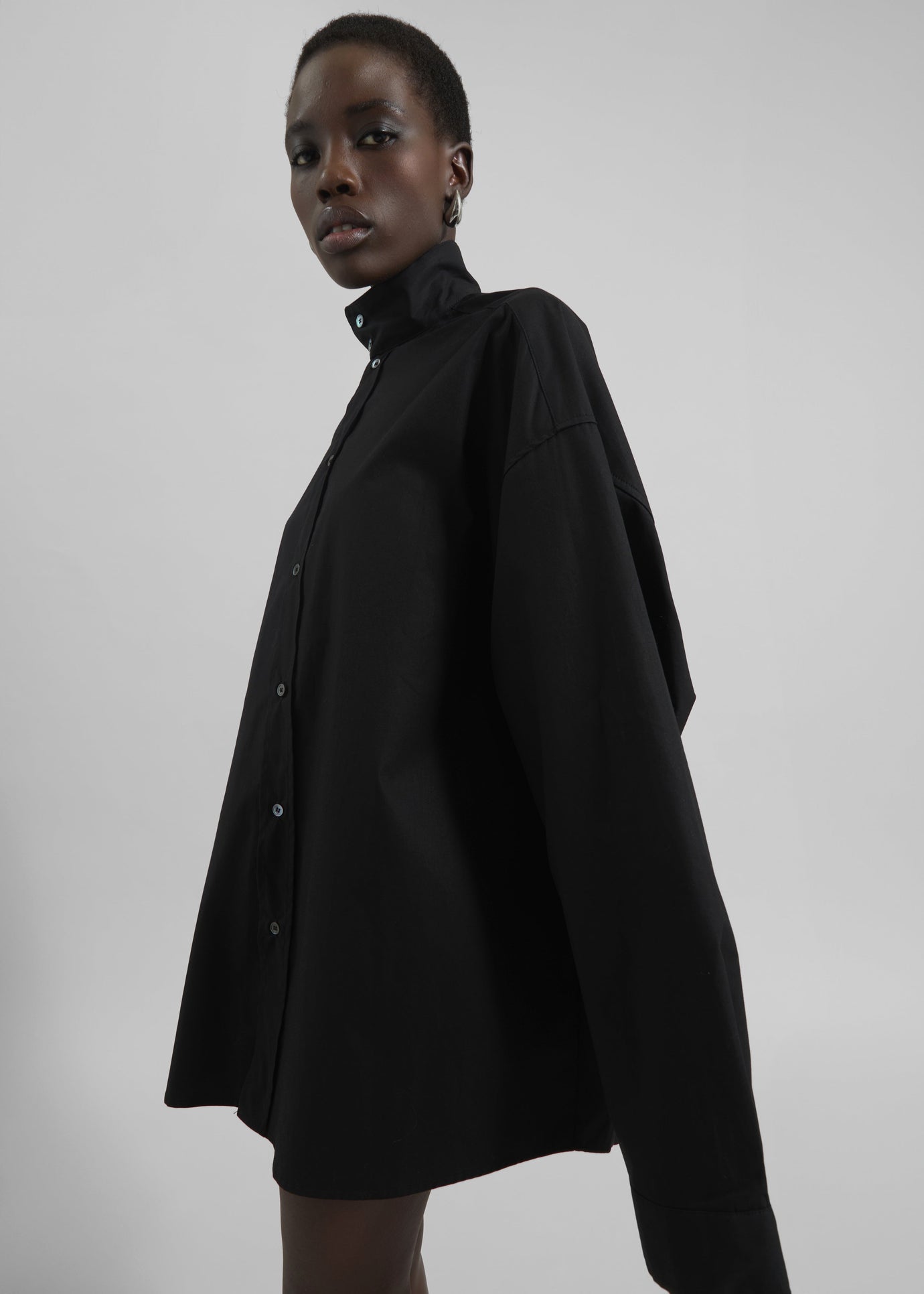 Riken Oversized Shirt - Black - 1