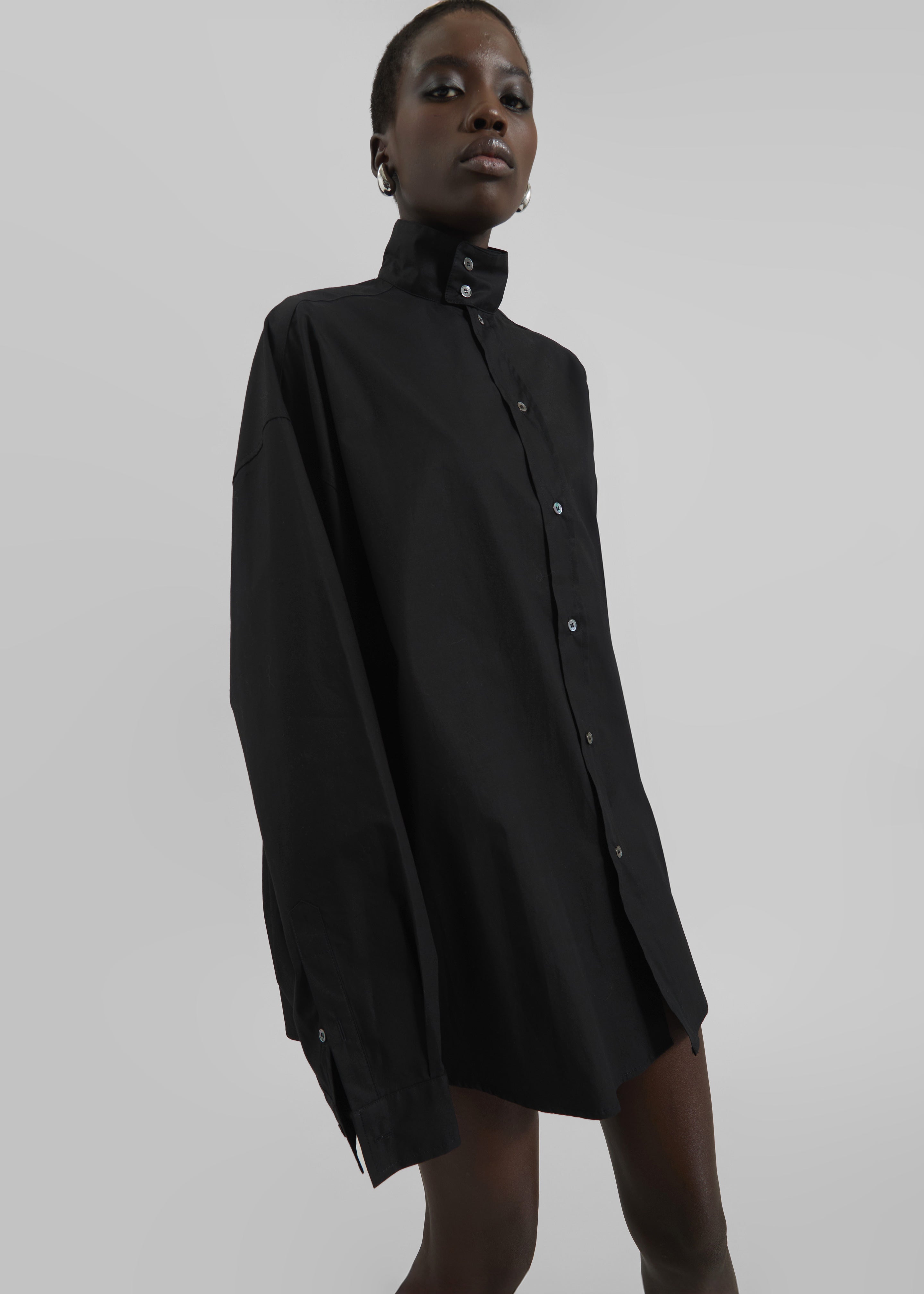 Riken Oversized Shirt - Black - 6