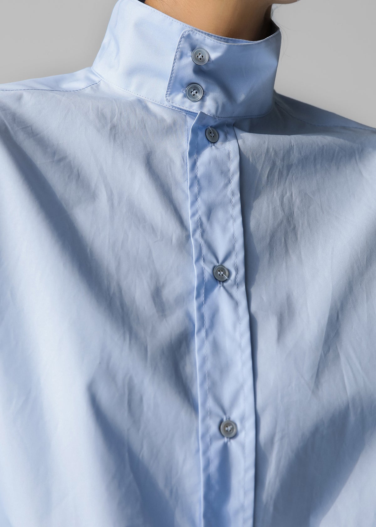 Riken Oversized Shirt - Sky Blue - 8