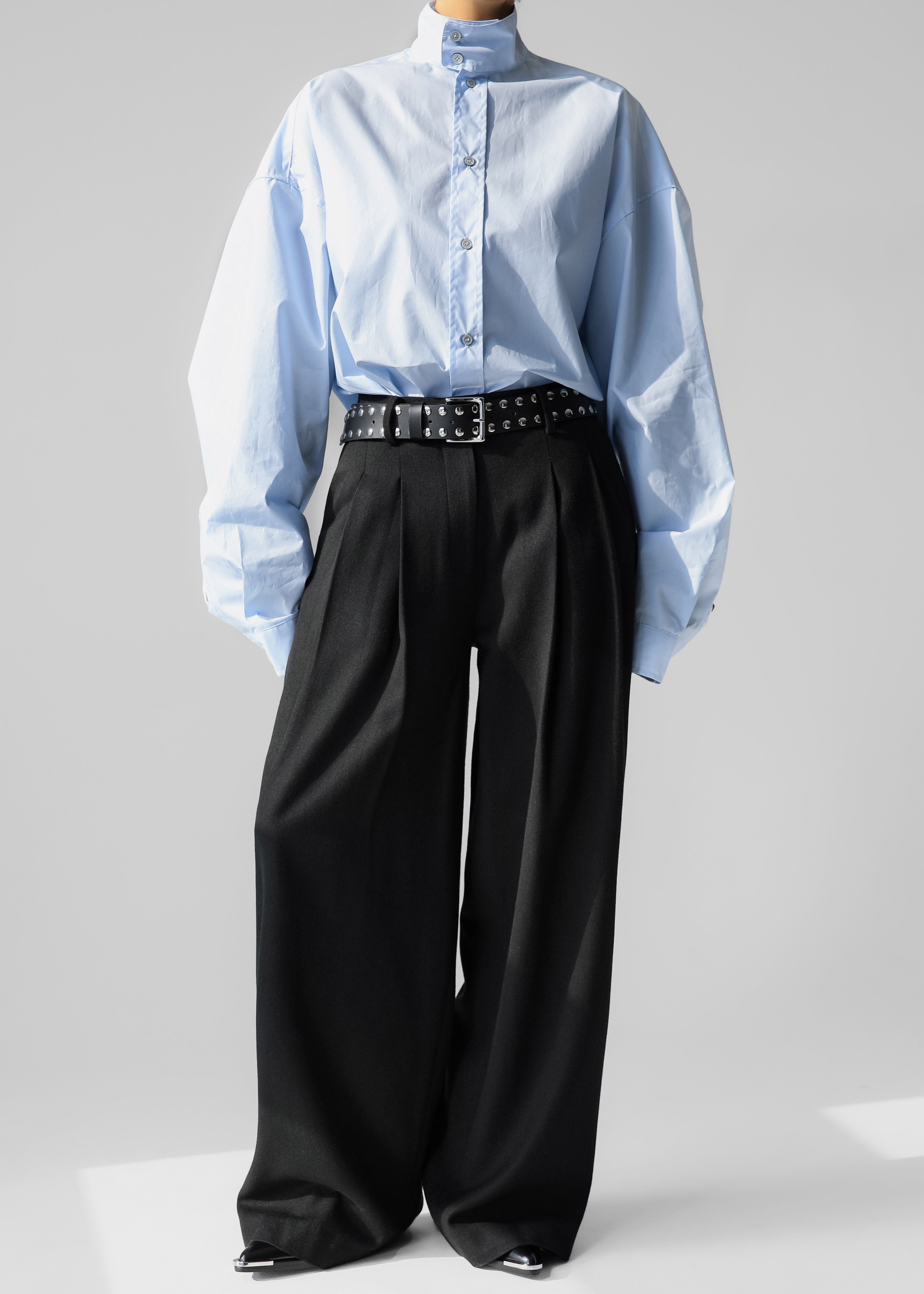 Riken Oversized Shirt - Sky Blue - 3