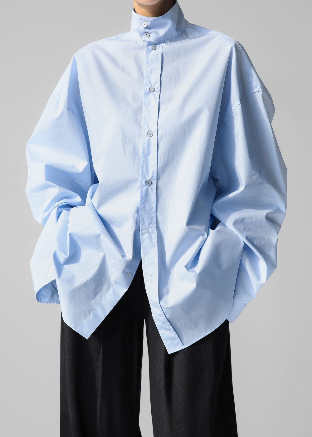 Riken Oversized Shirt - Sky Blue - 1