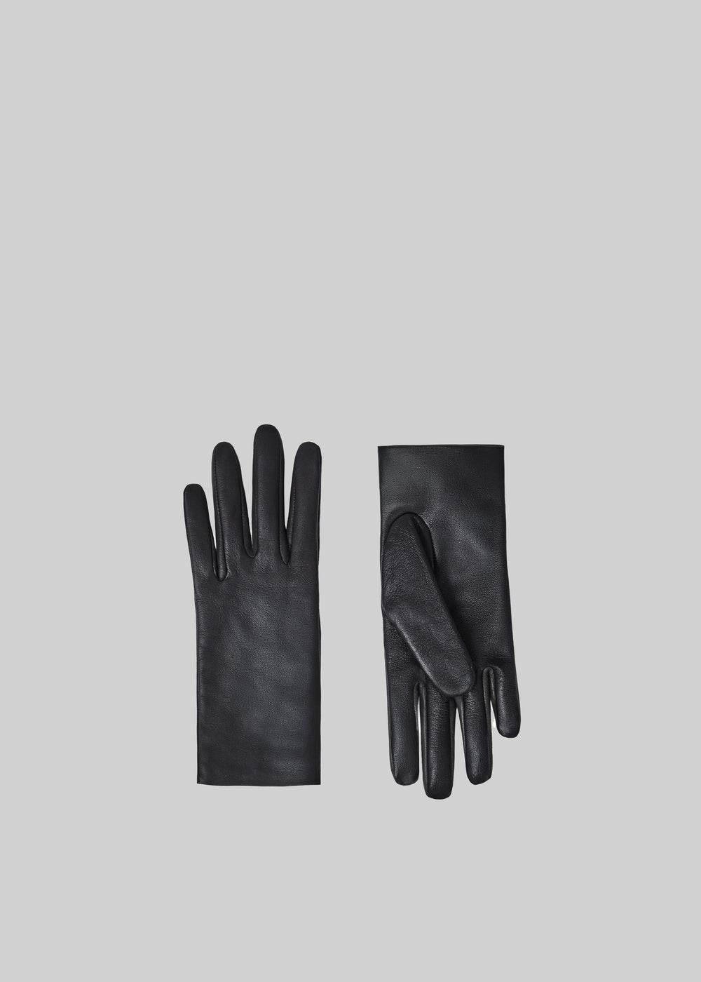 Rion Short Leather Gloves - Black - 1