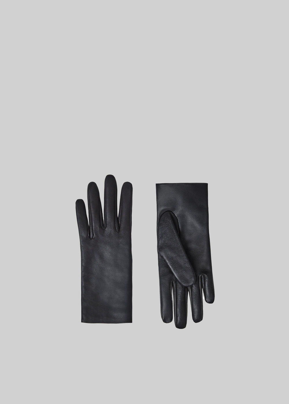 Rion Short Leather Gloves - Black - 1
