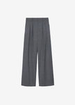 Ripley Pleated Trousers - Grey Melange