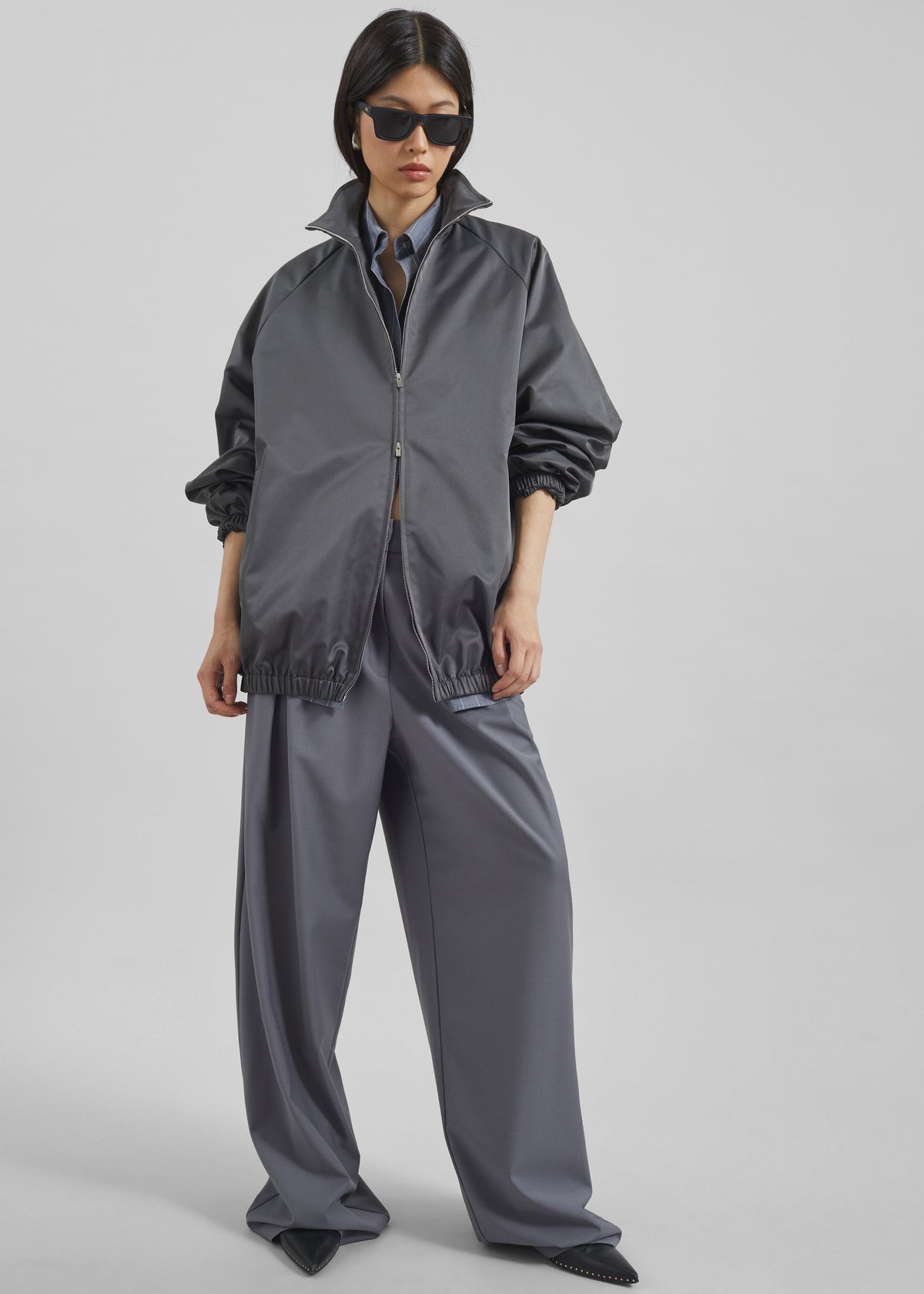 Ripley Pleated Trousers - Grey - 9