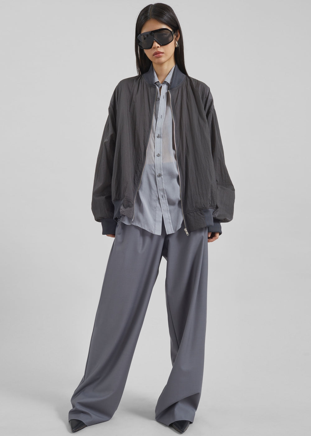 Ripley Pleated Trousers - Grey