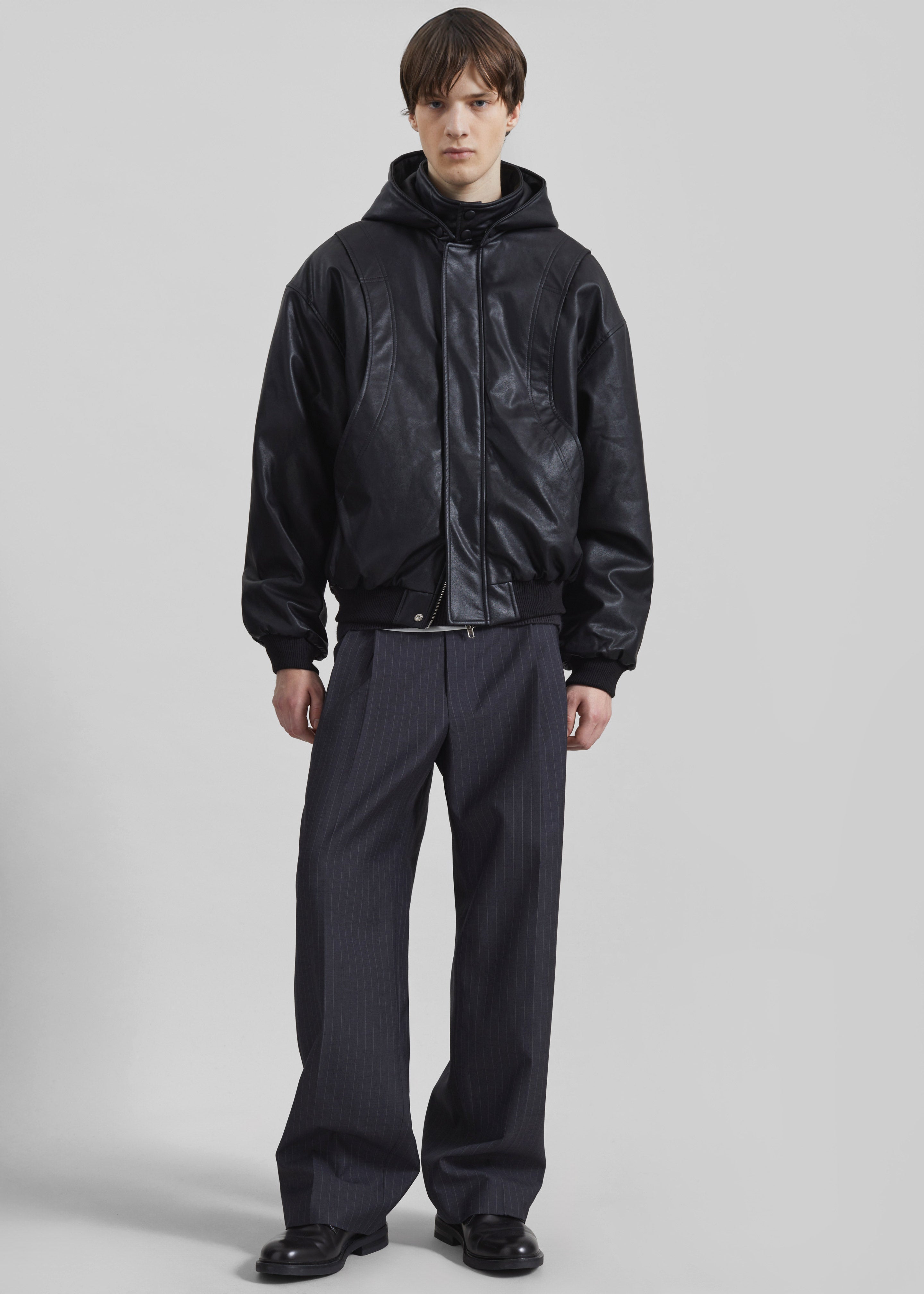 Risor Faux Leather Jacket - Black - 6