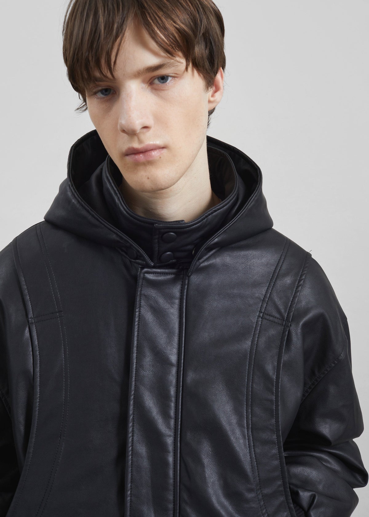 Risor Faux Leather Jacket - Black - 4