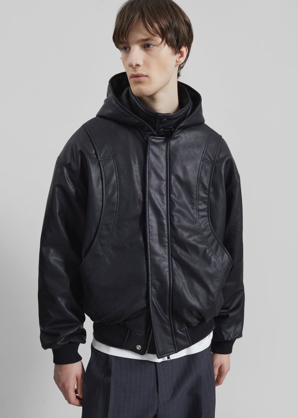 Risor Faux Leather Jacket - Black - 2