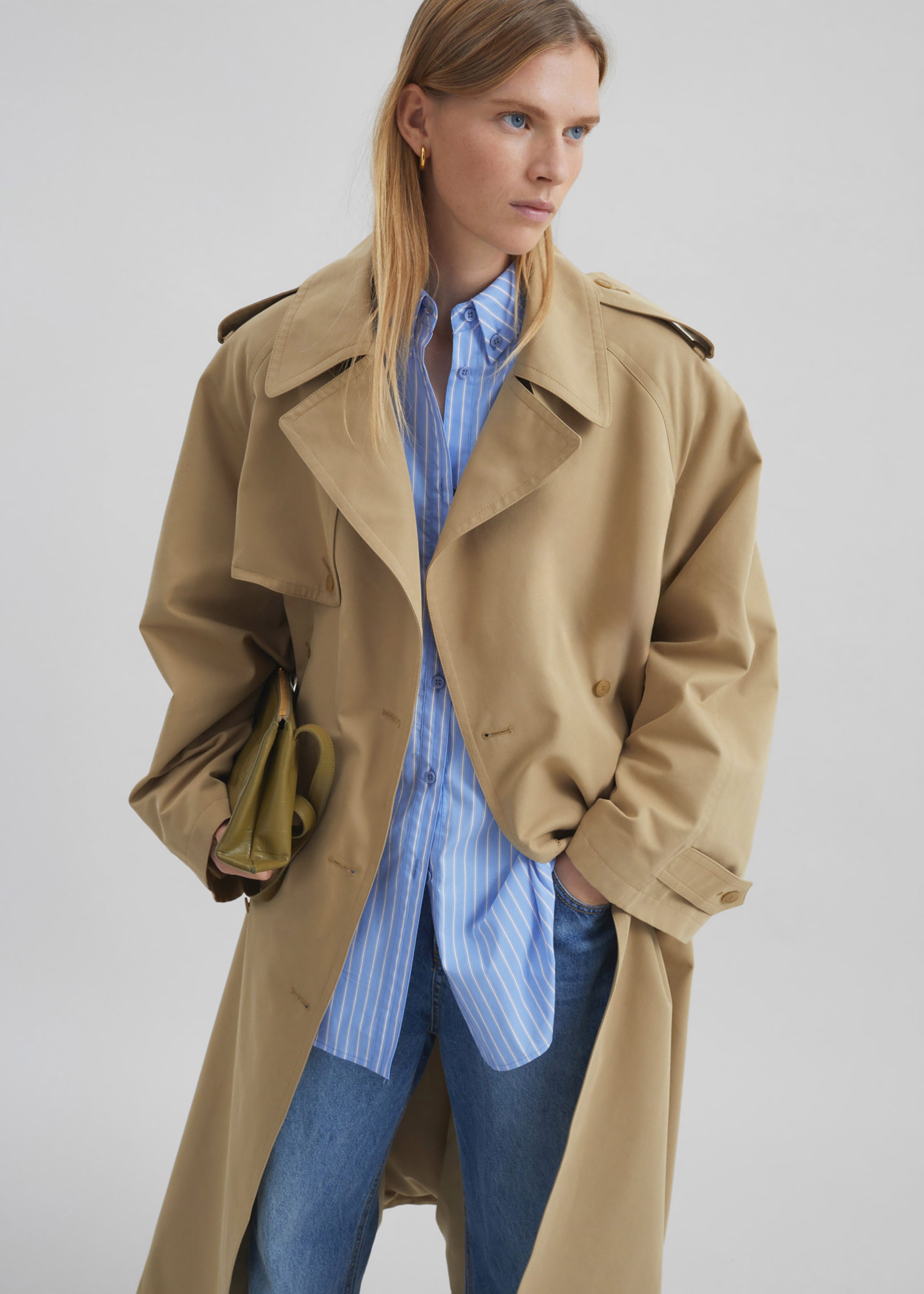 Riva Cotton Trench Coat - Camel - 7
