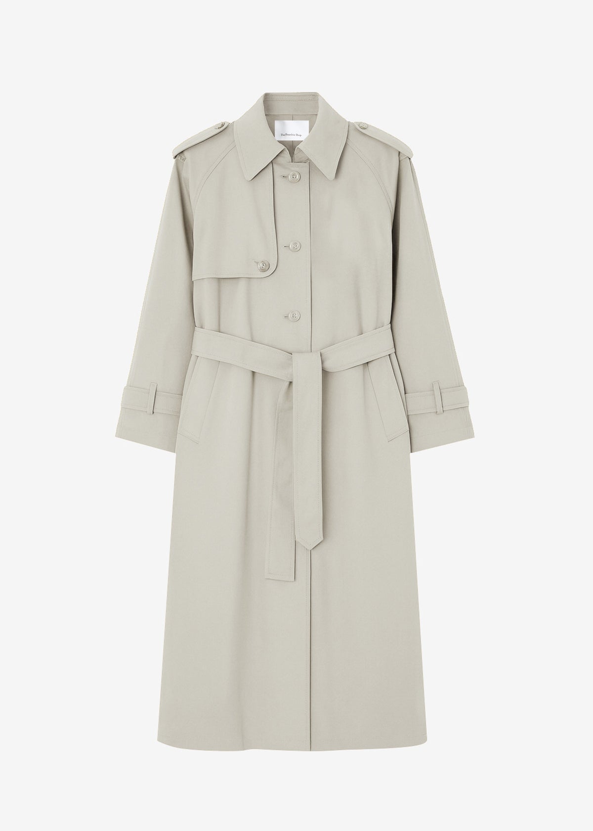 Riva Cotton Trench Coat - Light Beige - 8
