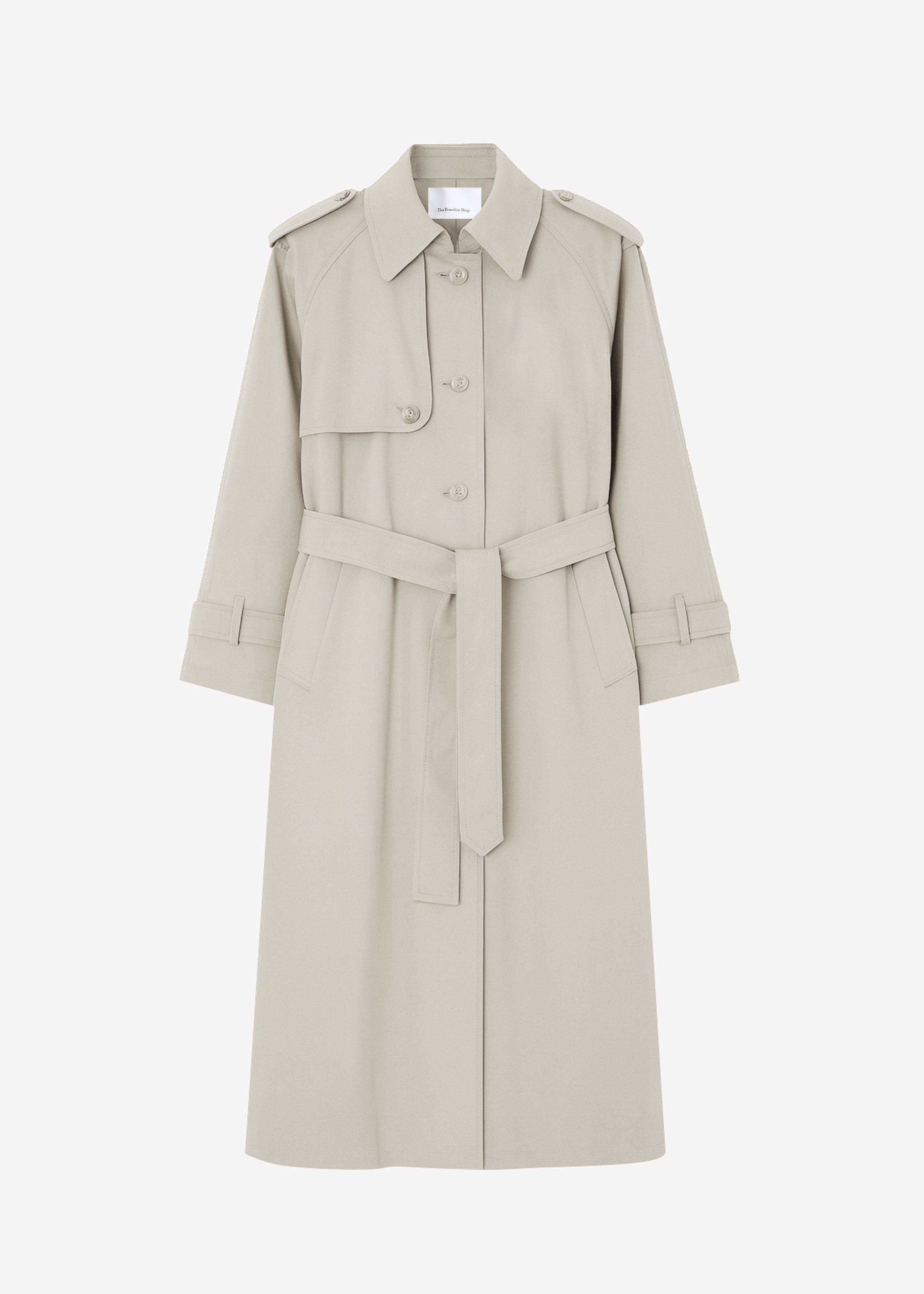 Riva Cotton Trench Coat - Light Beige - 8