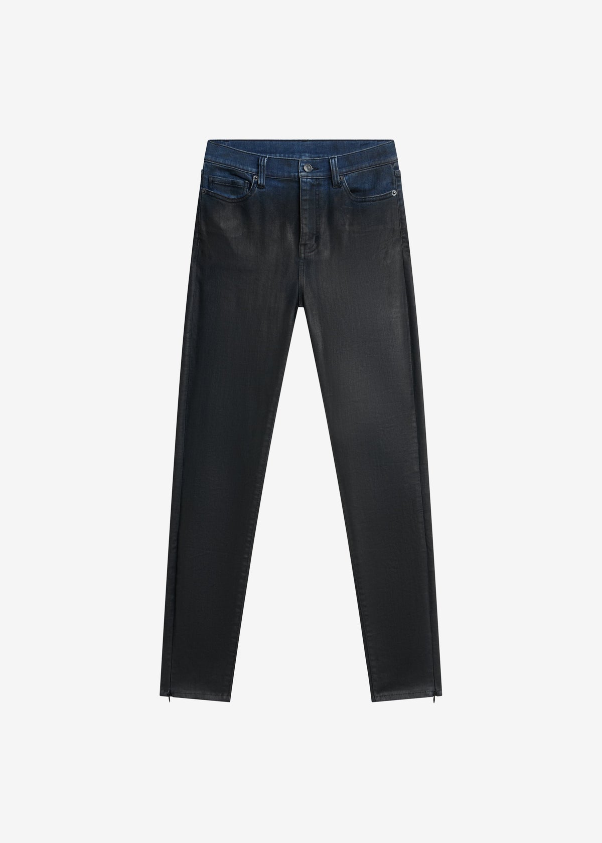 Jeans slim Riven con finitura spalmata - Nero