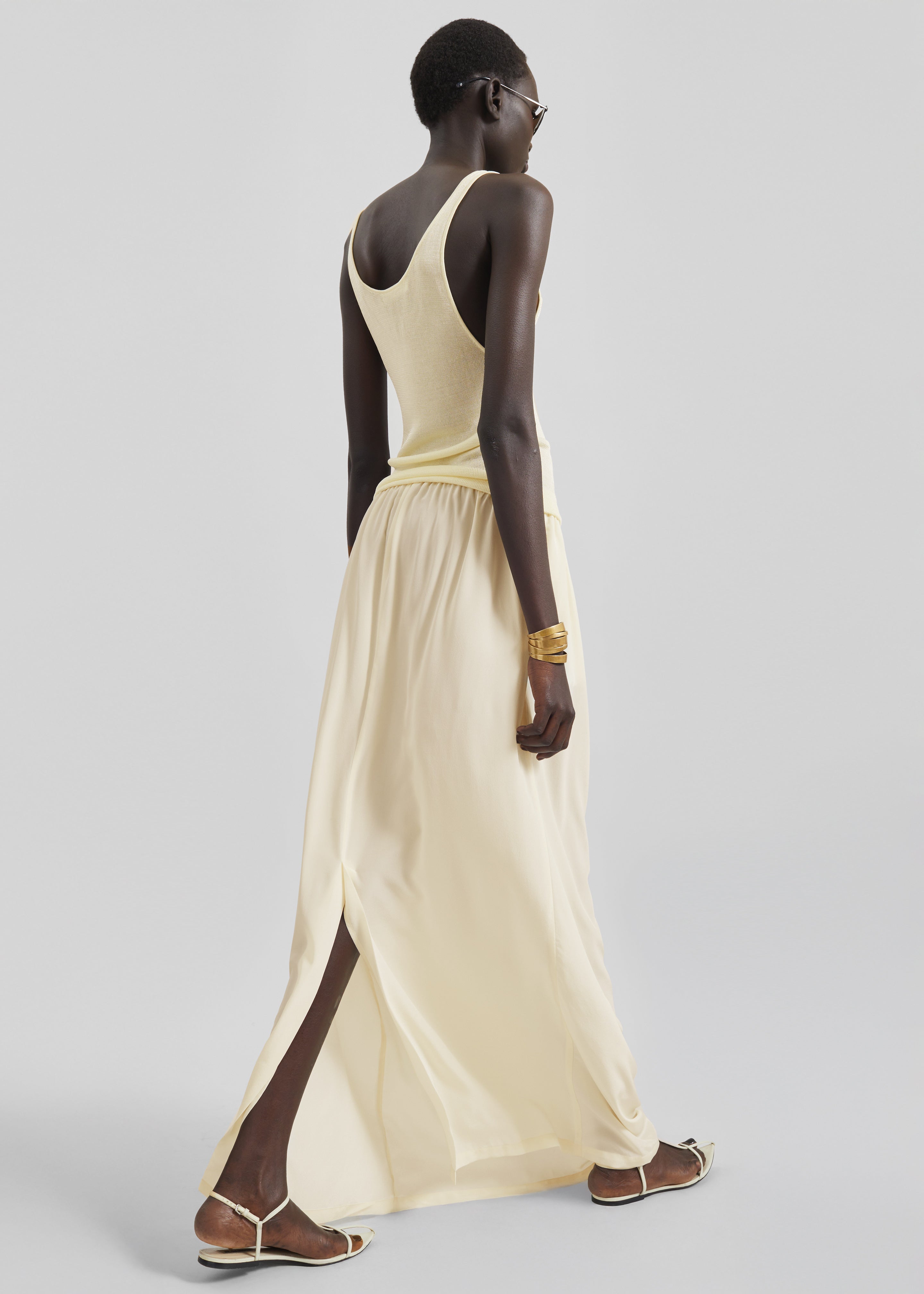 Rivo Knit Tank Top - Pale Yellow - 5