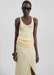 Rivo Knit Tank Top - Pale Yellow