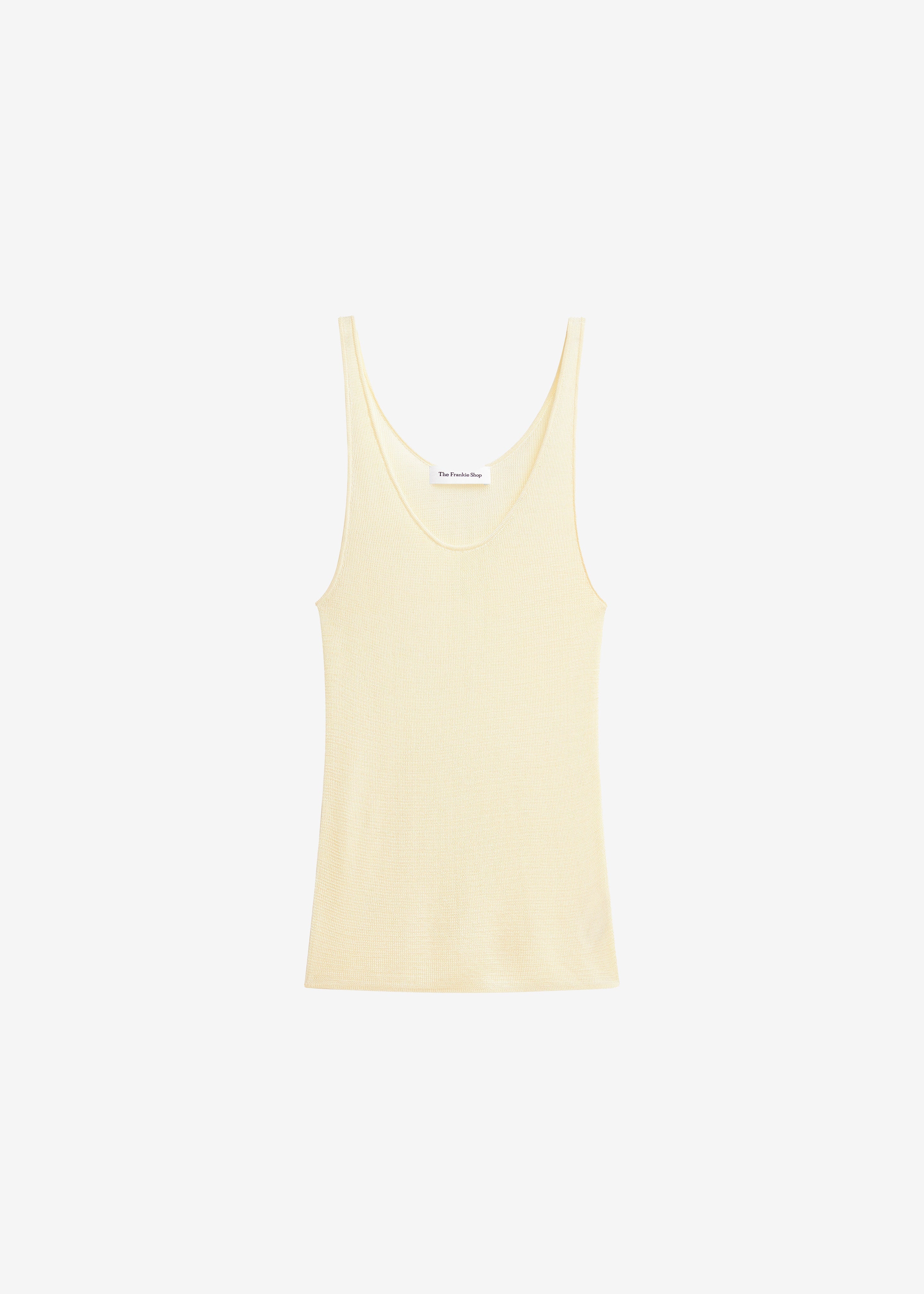 Rivo Knit Tank Top - Pale Yellow - 6