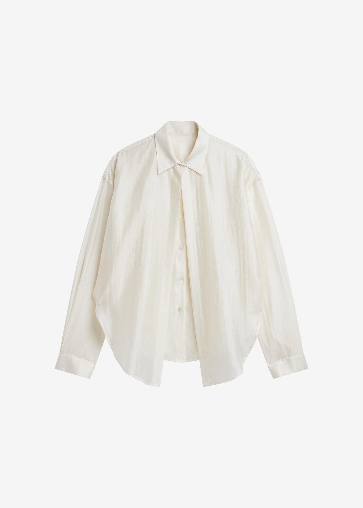 Roanne Fluid Double Shirt - Cream - 7