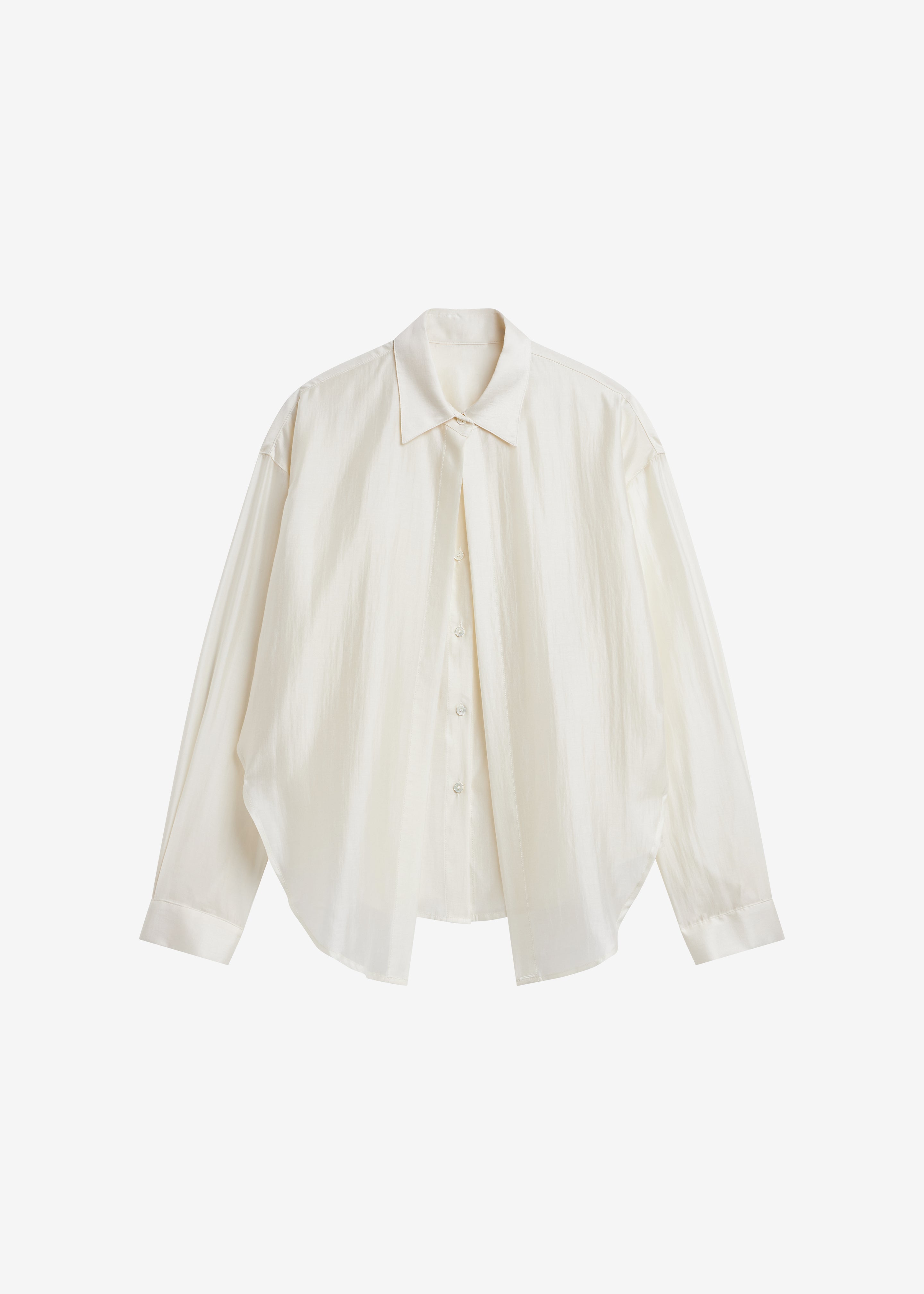 Roanne Fluid Double Shirt - Cream - 7