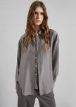 Roanne Fluid Double Shirt - Steel Grey