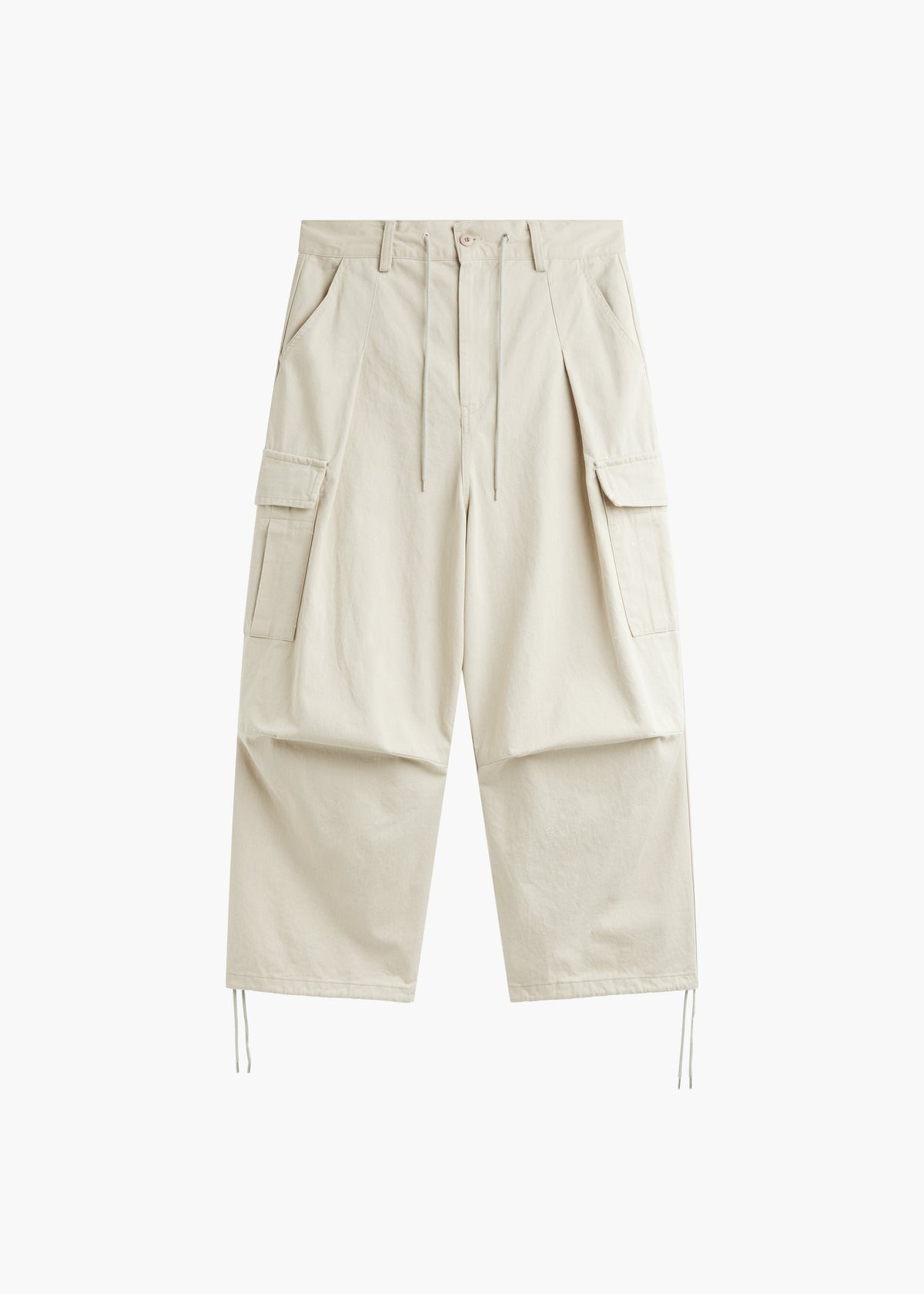 Robion Drawstring Cargo Pants - Beige - 7