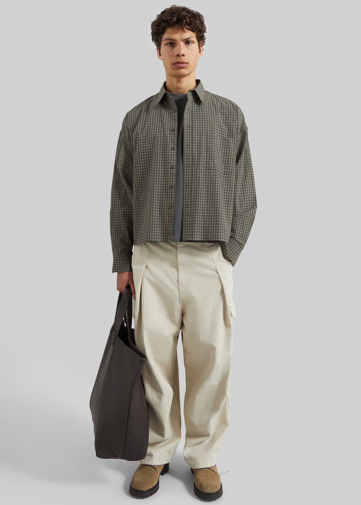 Robion Drawstring Cargo Pants - Beige - 2