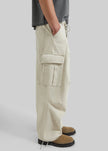 Robion Drawstring Cargo Pants - Beige