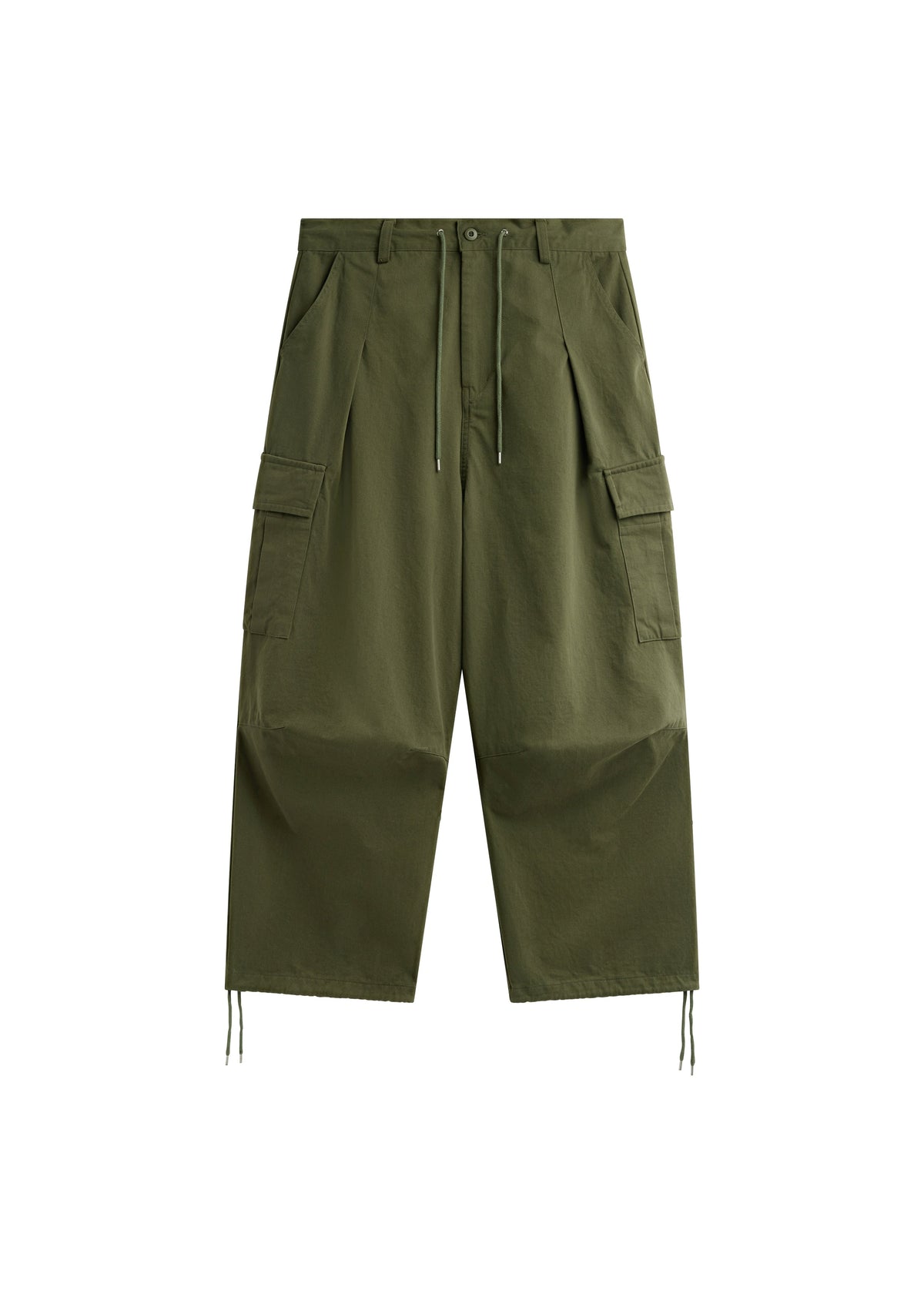 Robion Drawstring Cargo Pants - Dark Olive - 9