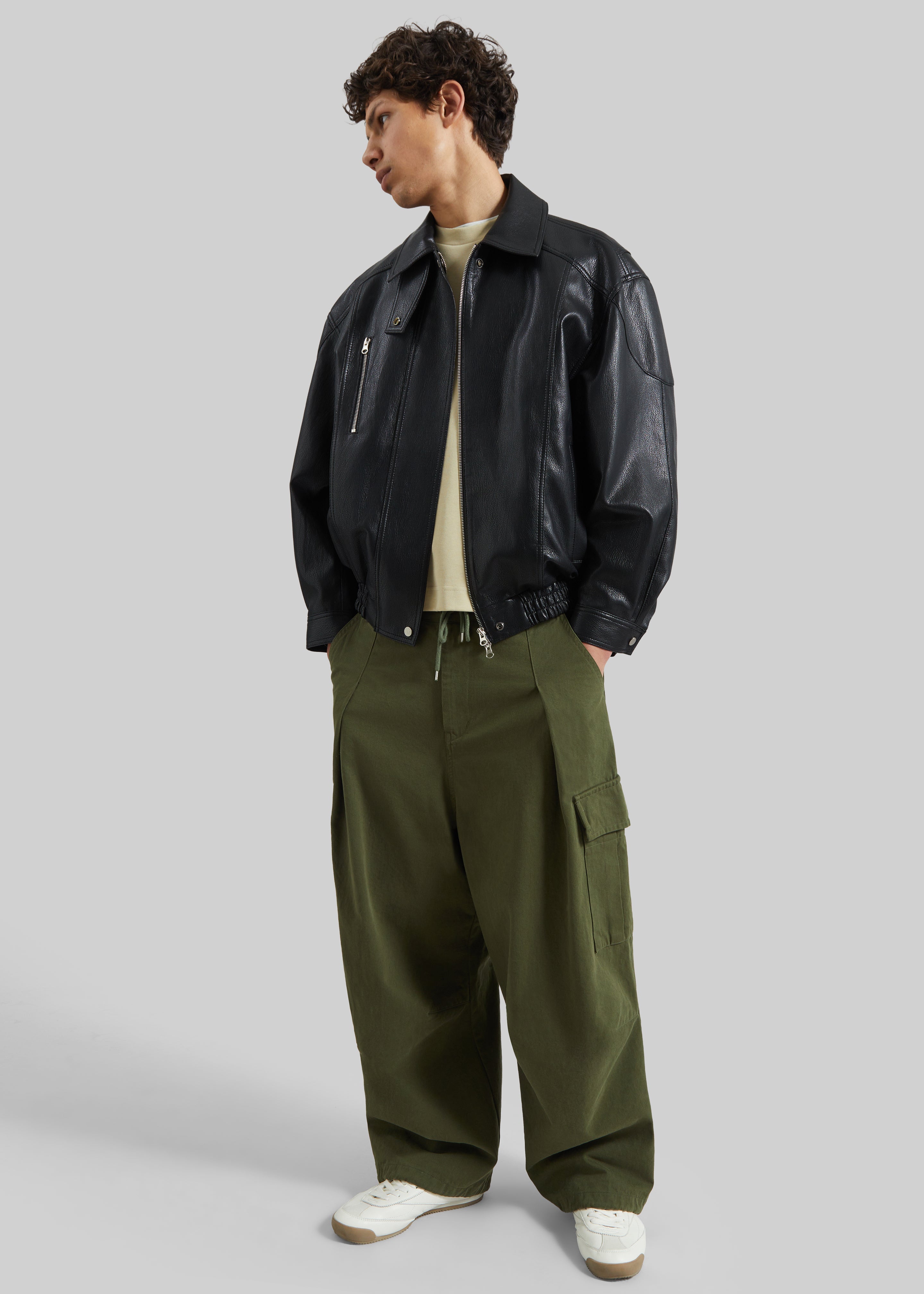 Robion Drawstring Cargo Pants - Dark Olive - 7