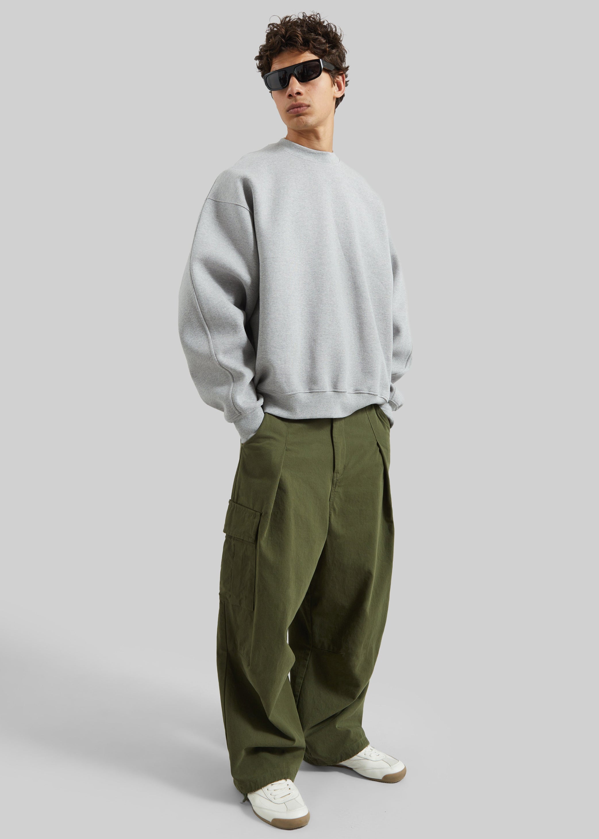 Shop the look image for Robion Drawstring Cargo Pants - Dark Olive