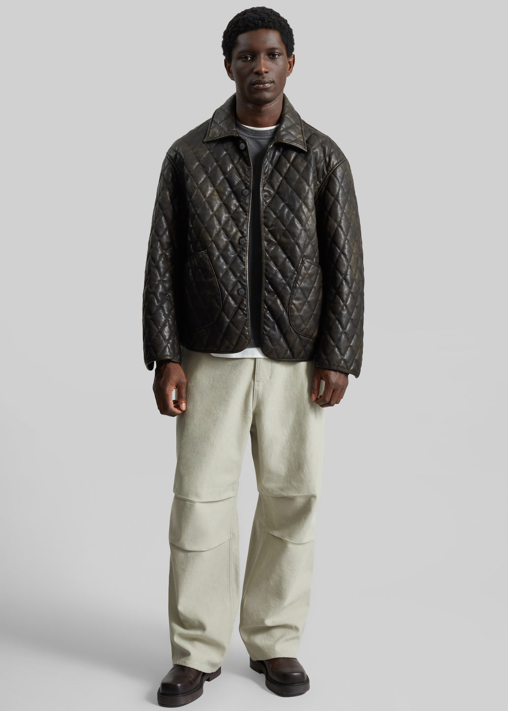 Rochdale Quilted Boxy Jacket - Vintage Brown