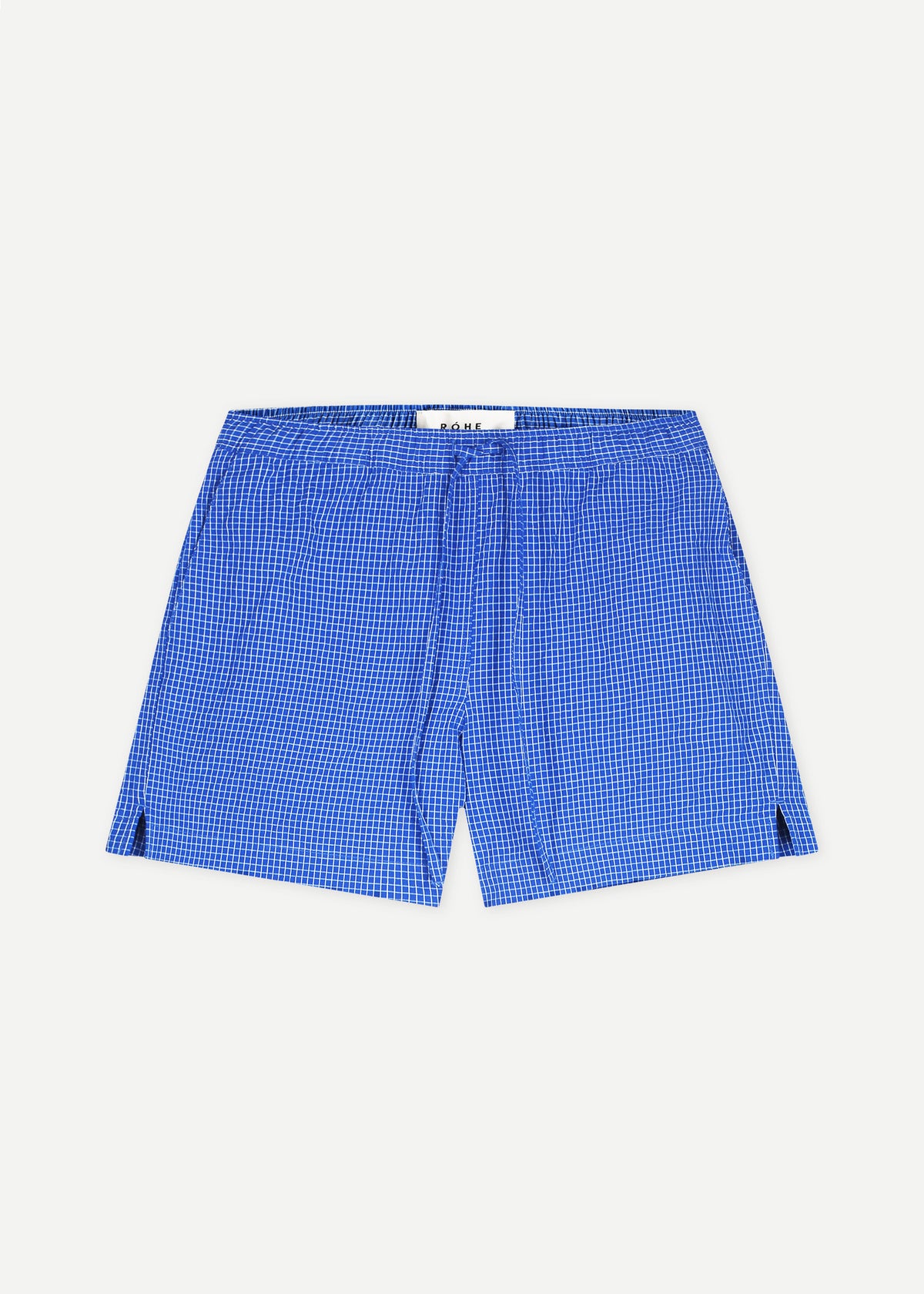 Róhe Checkered Shorts - Ultramarine White Check - 6