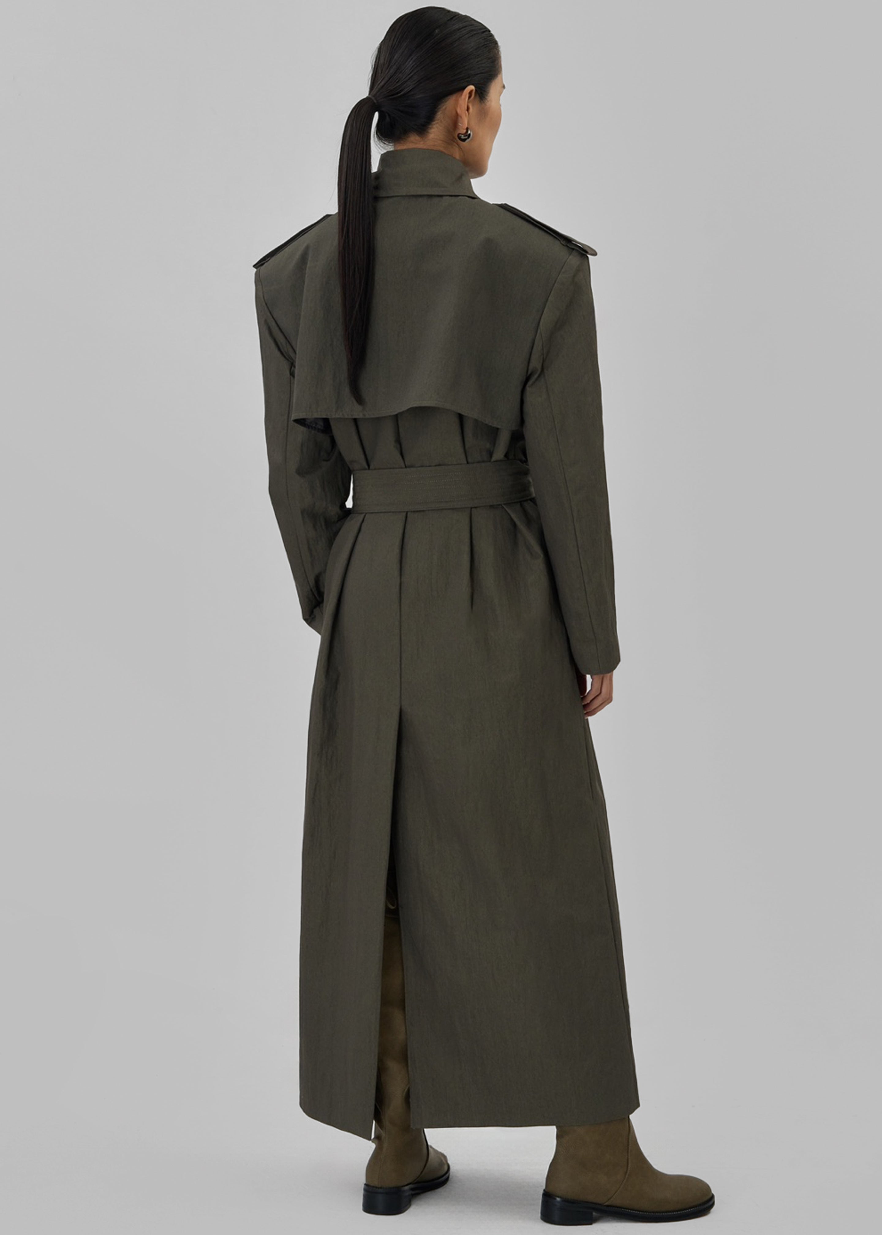 Rolen Trench Coat Dark Olive Frankie Shop Europe