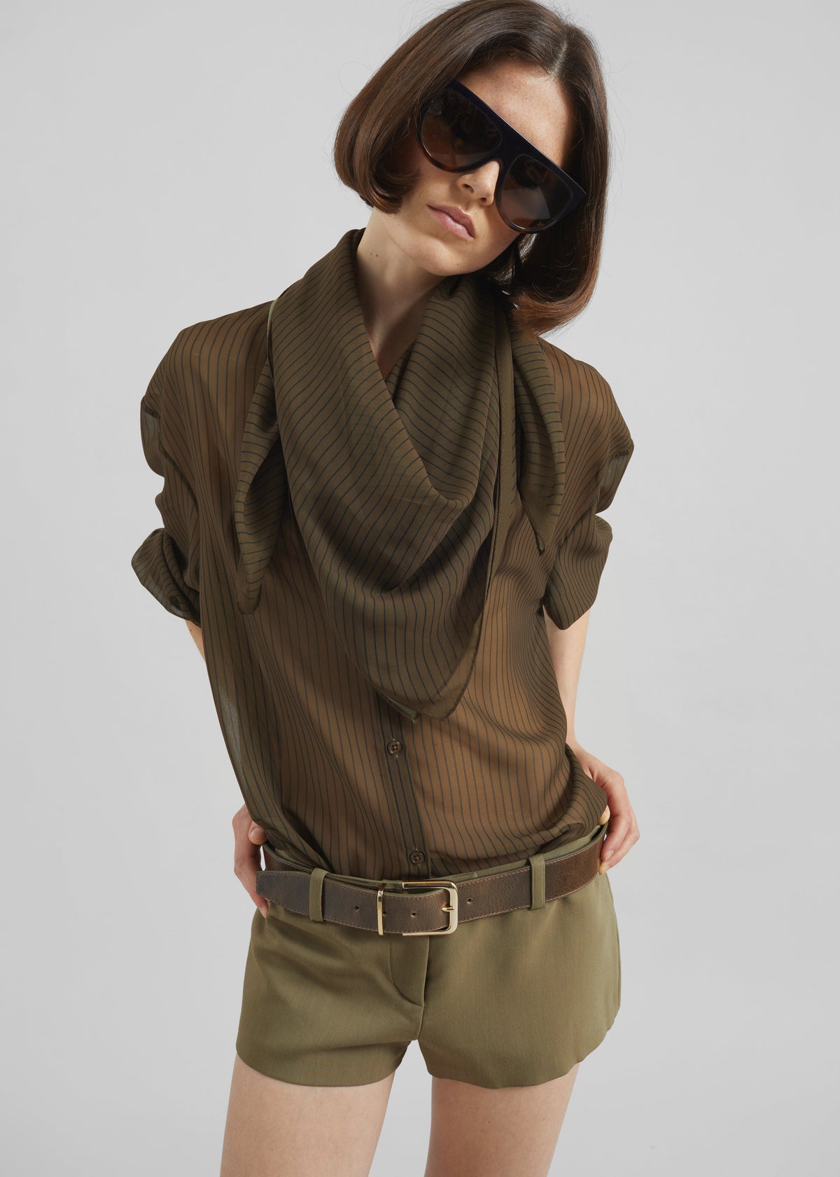 Roma Hot Pants - Khaki - 1