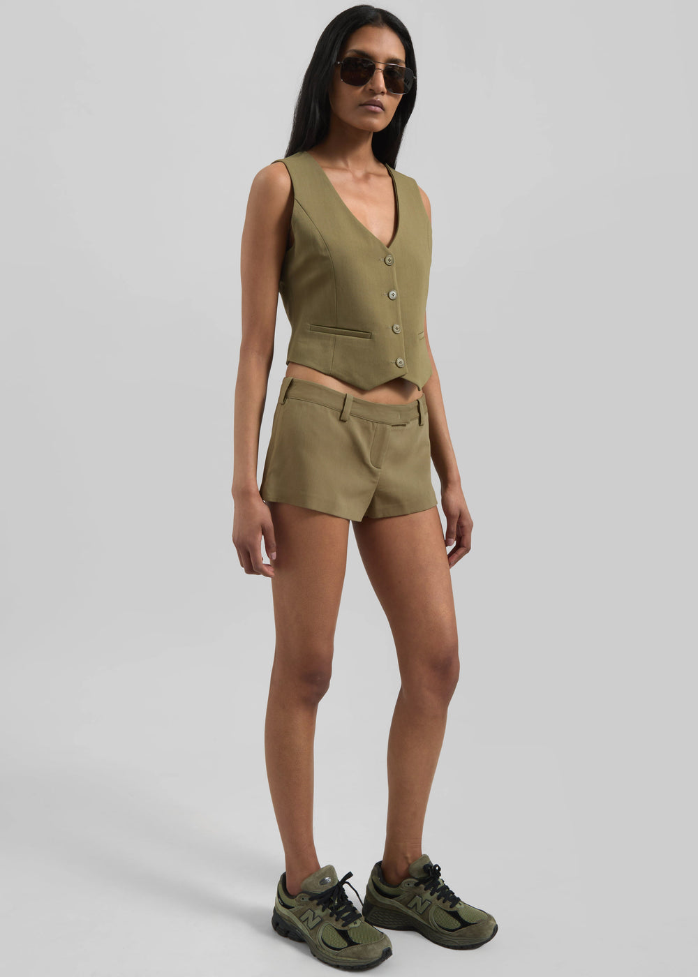 Roma Hot Pants - Khaki - 1