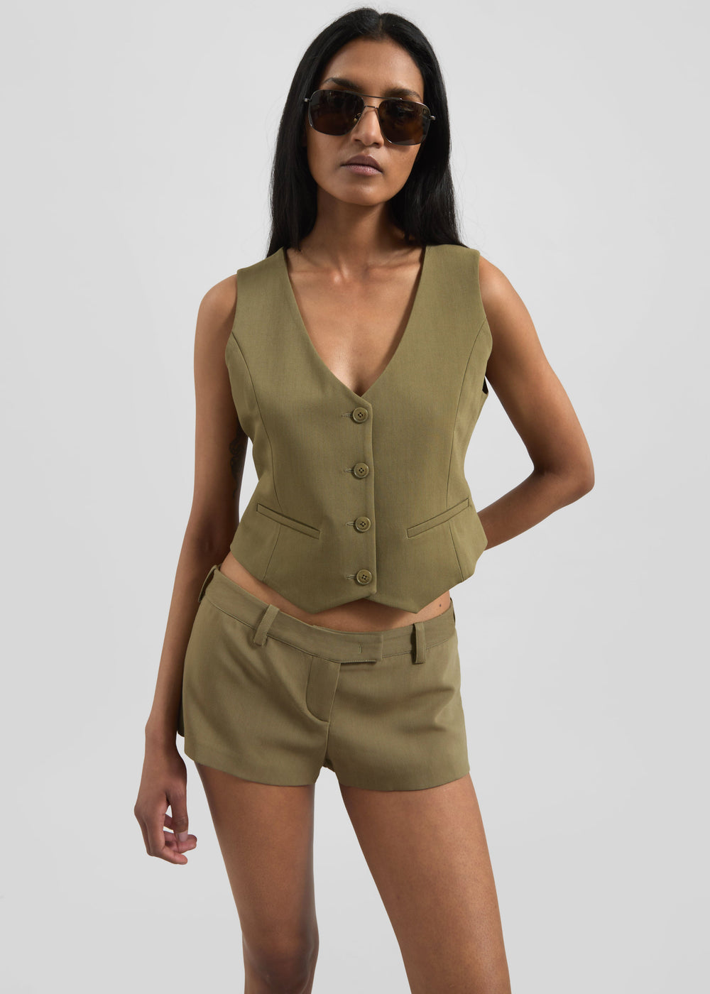 Roma Vest - Khaki