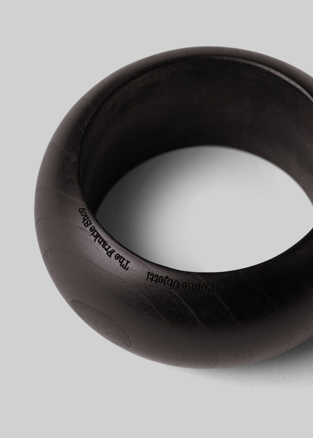 Romie Objetti x The Frankie Shop Round Bangle - Dark Brown - 2