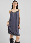 Romilly Lace Slip Dress - Slate Grey