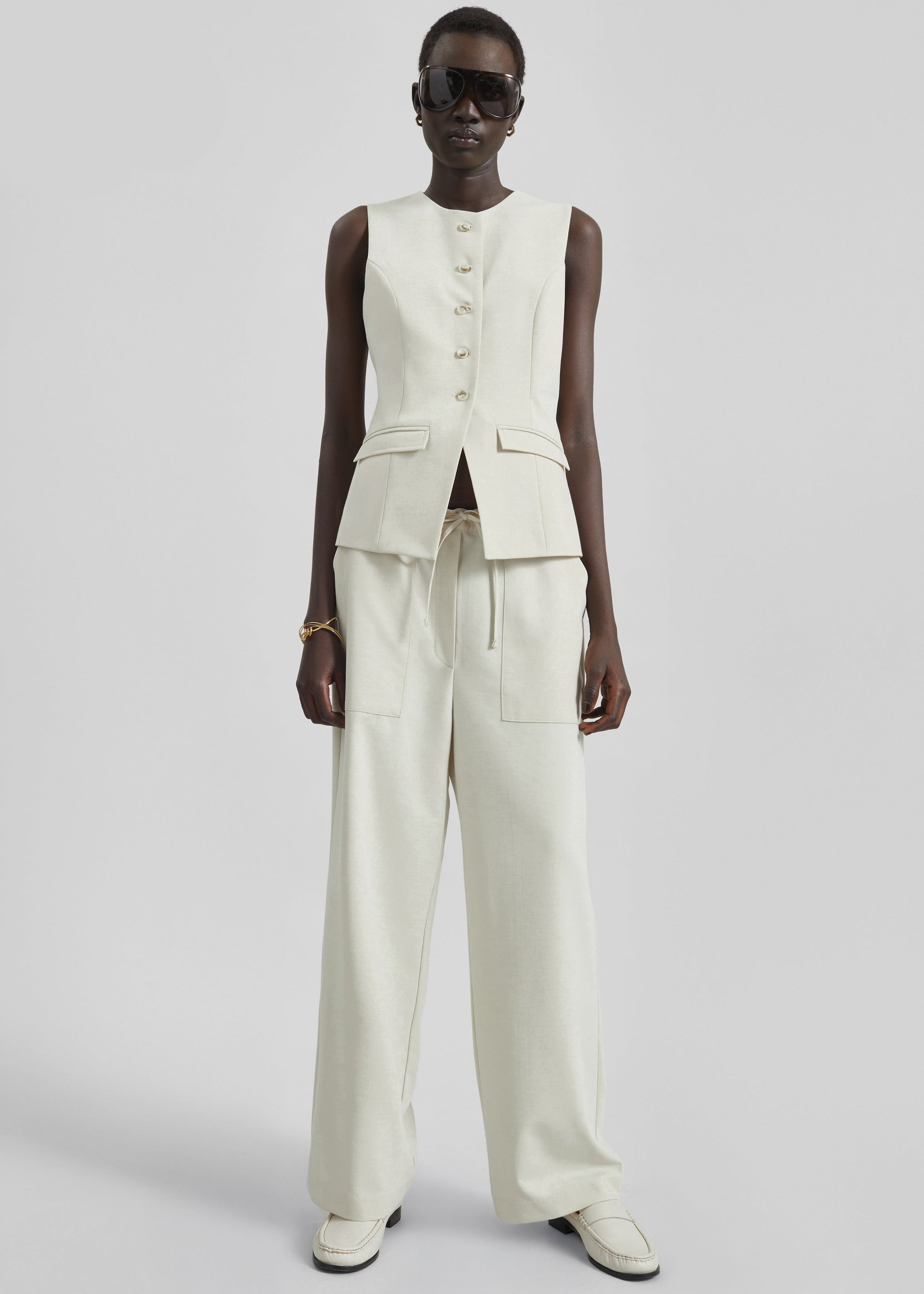 Shop the look image for Ronne Vest - Cream