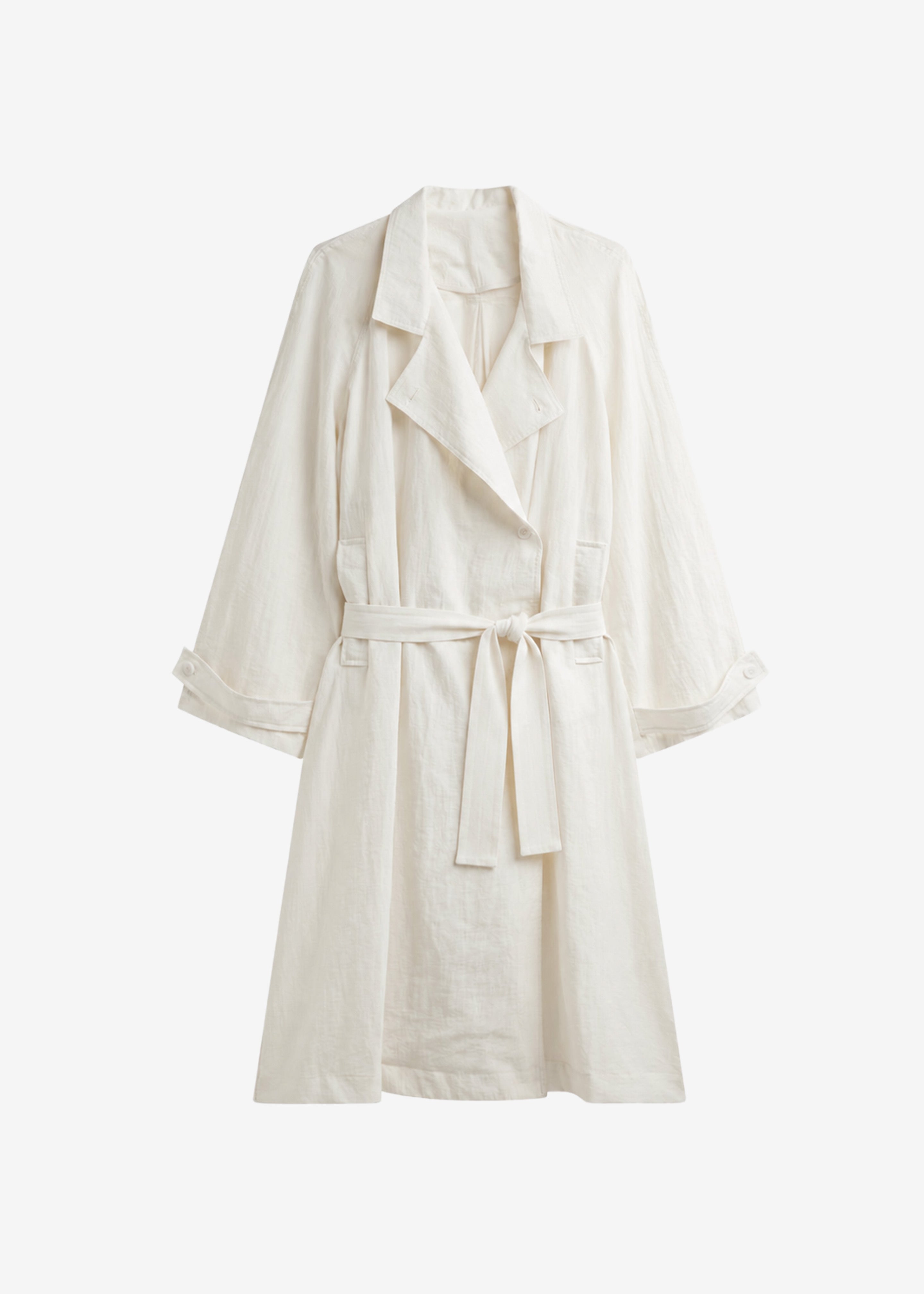 Trench Rosora transparent et fluide - Crème - 9
