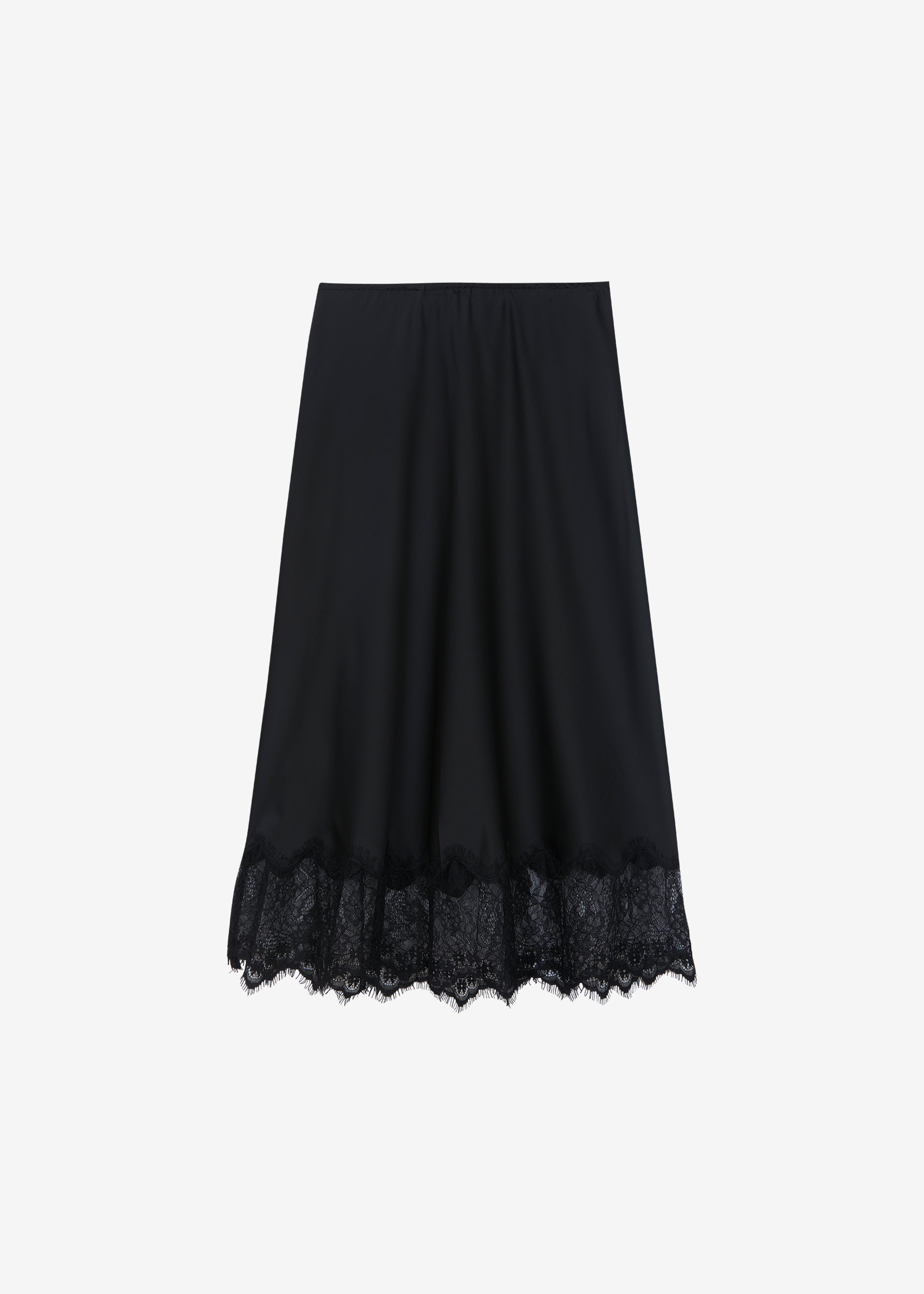 Rosyth Lace Midi Skirt - Black - 6