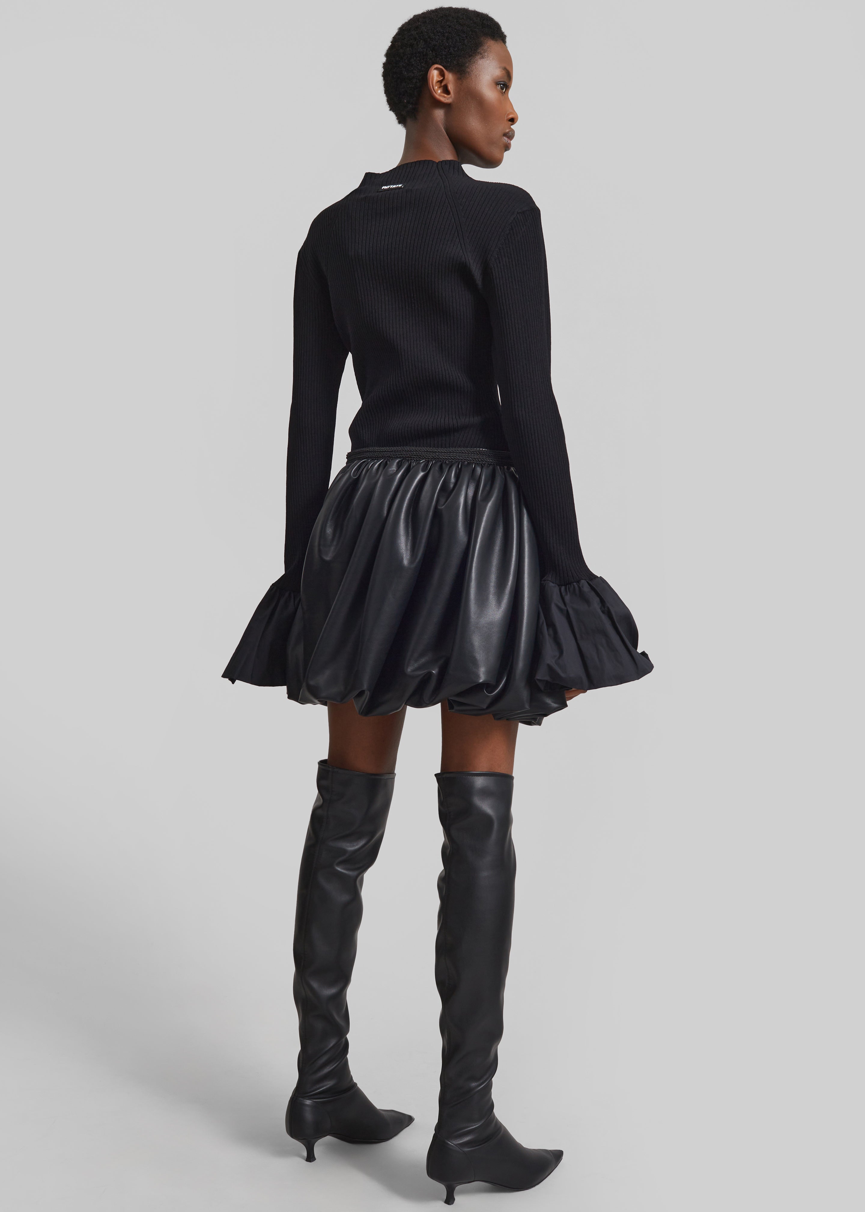 Rotate Balloon Skirt - Black - 7