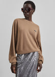 Rotate Basic Crewneck Sweater - Portabella