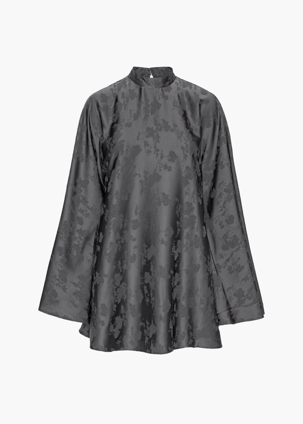 Rotate Bat Sleeve Mini Dress - Gray Print - 8