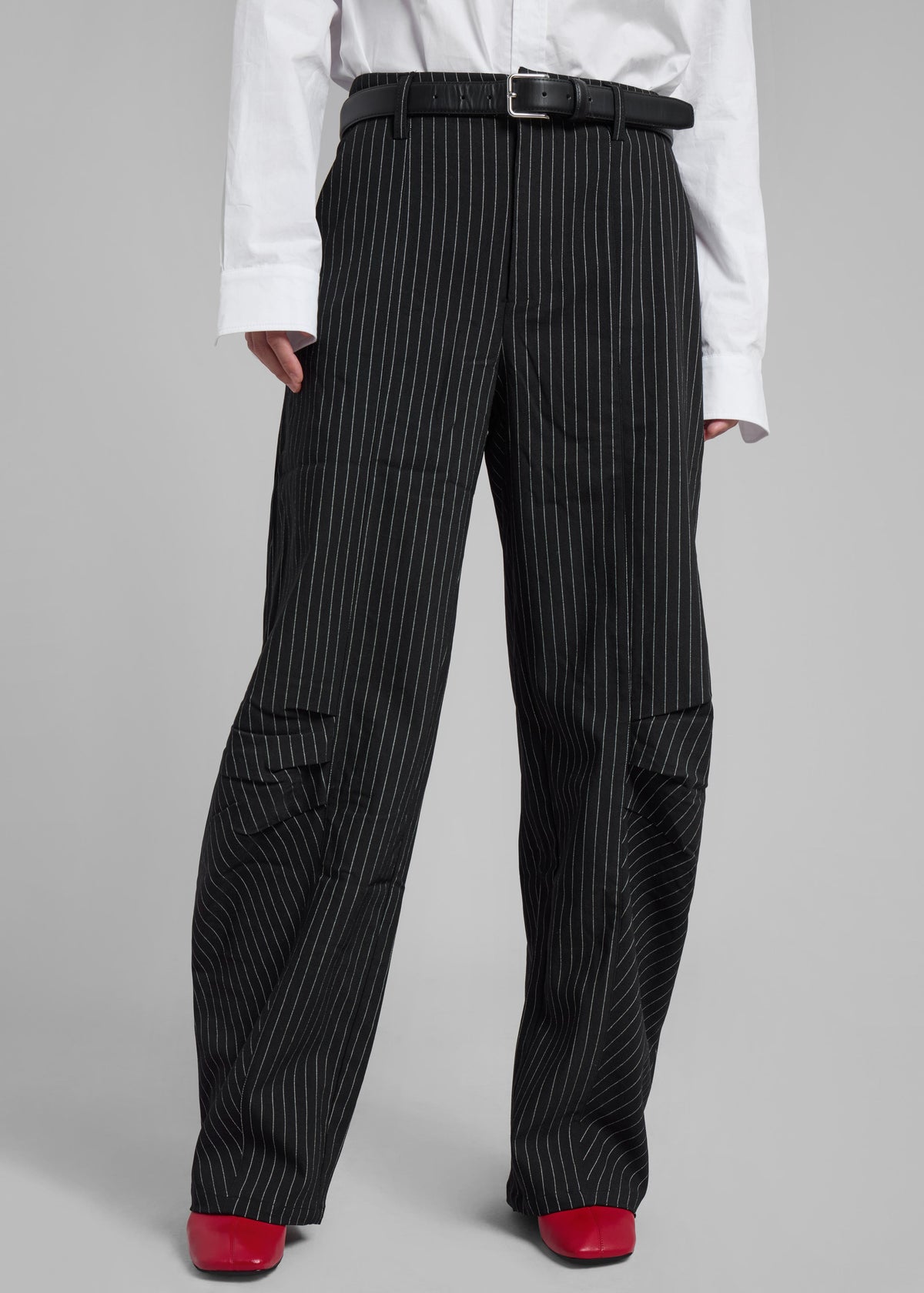 Rotate Cargo Pants - Black Pinstripe - 5