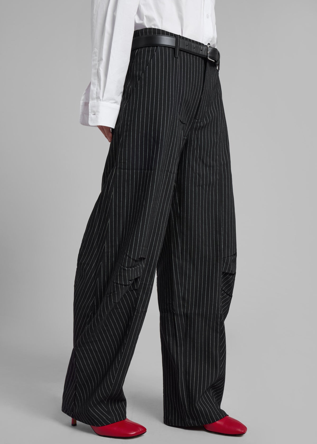 Rotate Cargo Pants - Black Pinstripe - 2