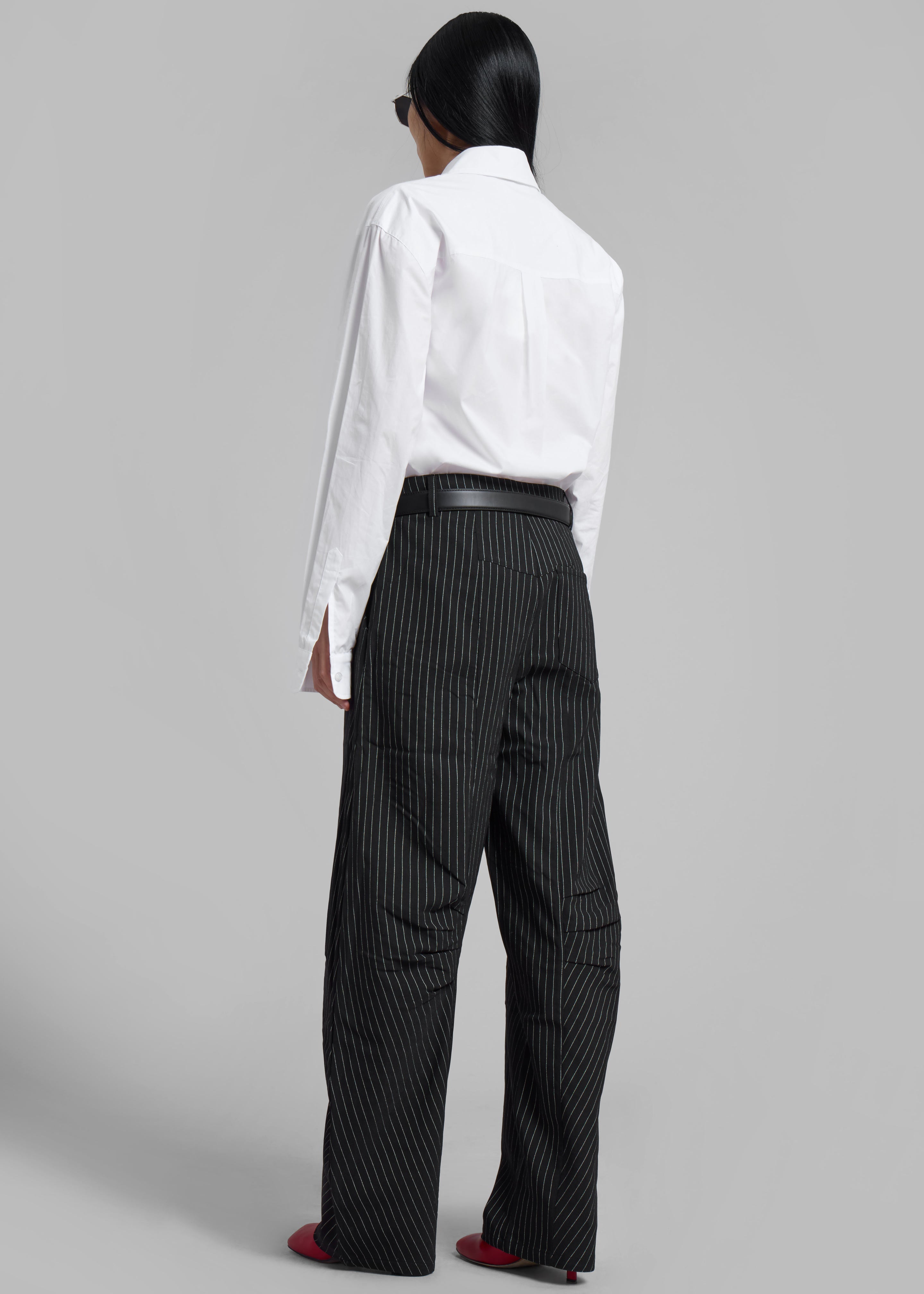 Rotate Cargo Pants - Black Pinstripe - 7