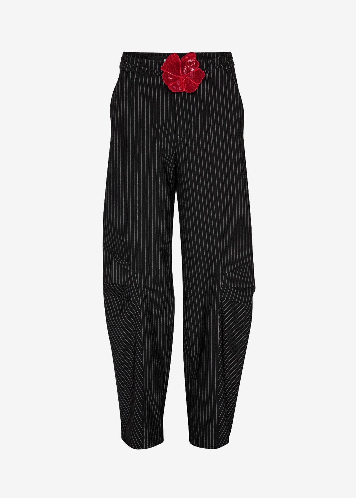 Rotate Cargo Pants - Black Pinstripe - 8