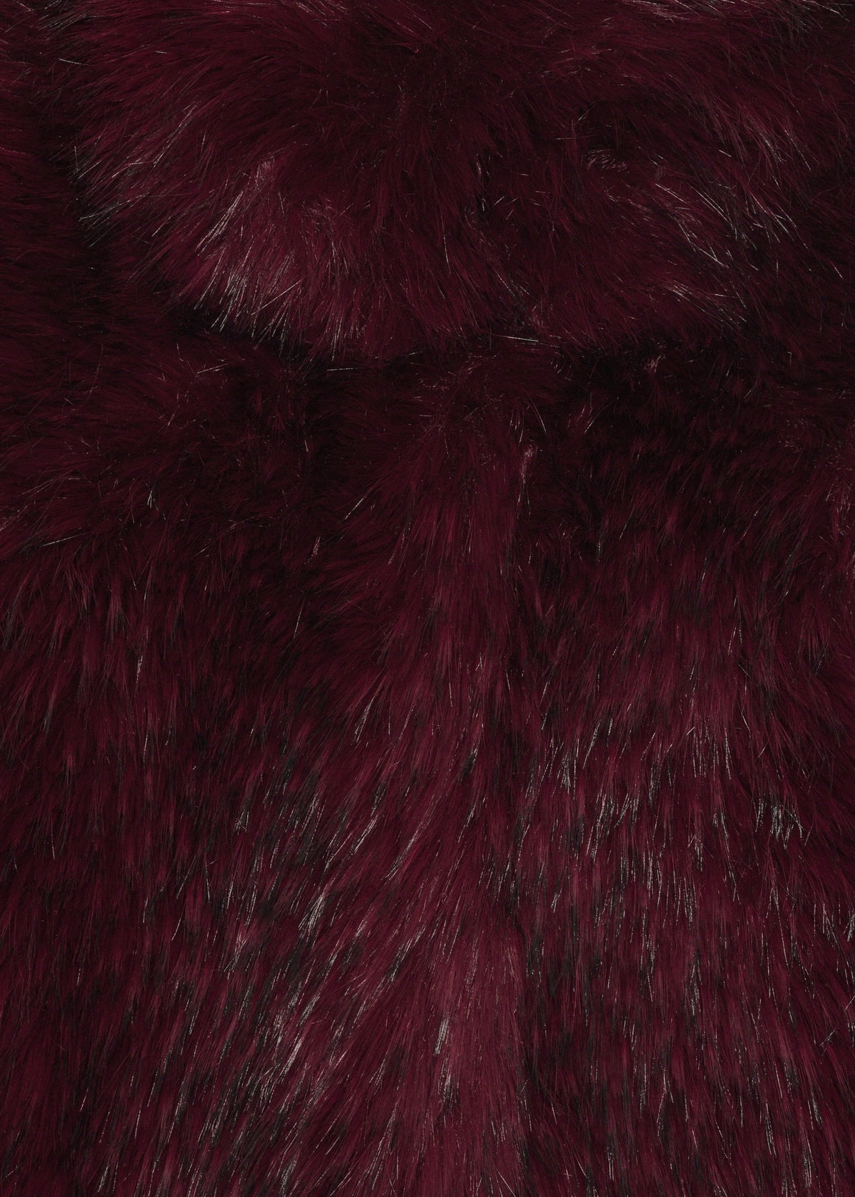 Rotate Faux Fur Crop Jacket - Zinfandel - 6