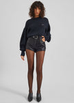 Rotate Knit Puff Crewneck - Navy Blazer