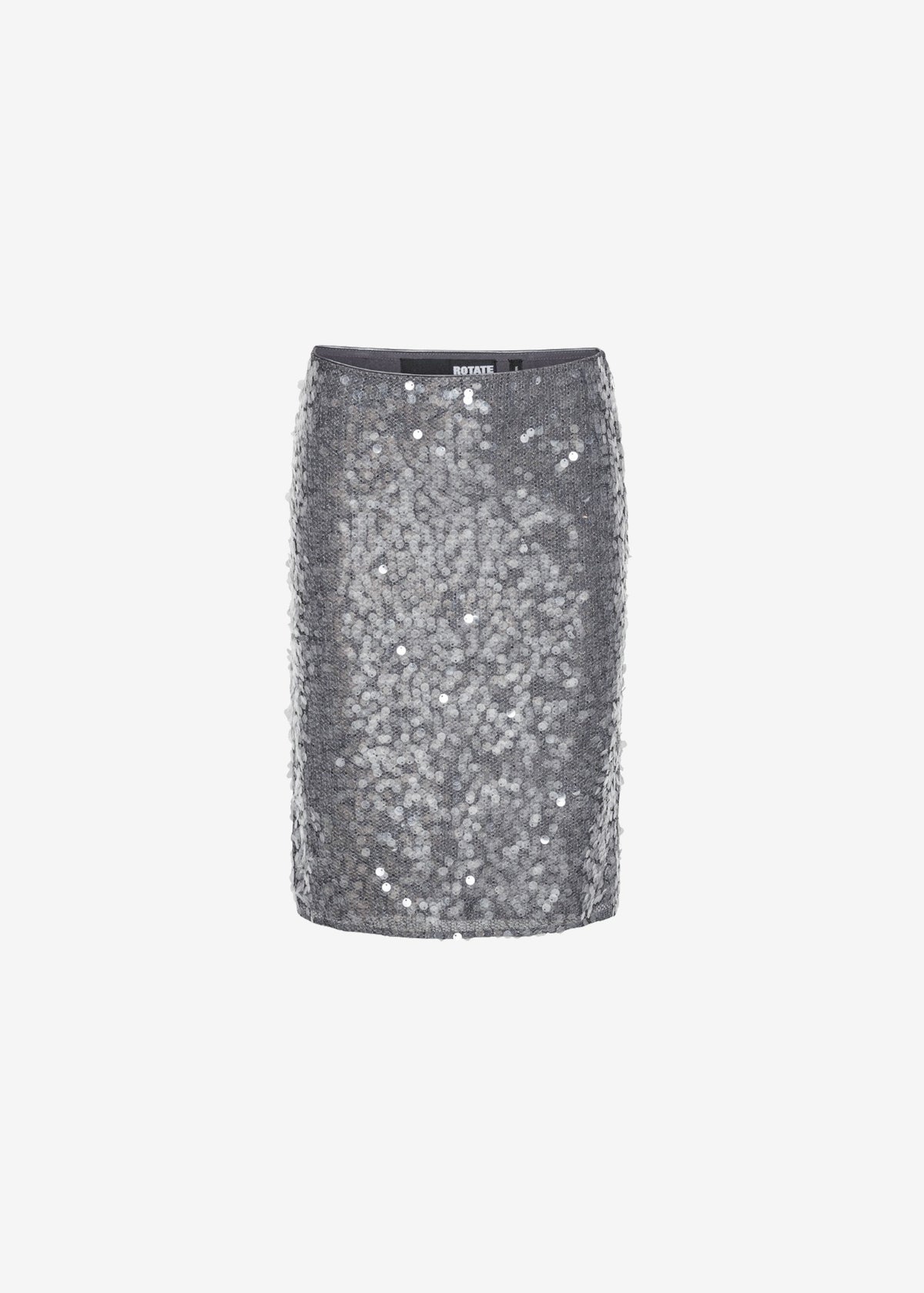 Rotate Net Sequin Midi Skirt - Dark Grey - 6